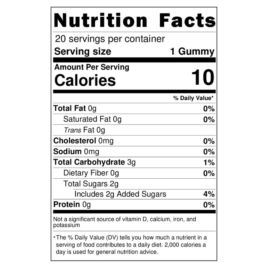 Airborne Gummies Nutrition Facts
