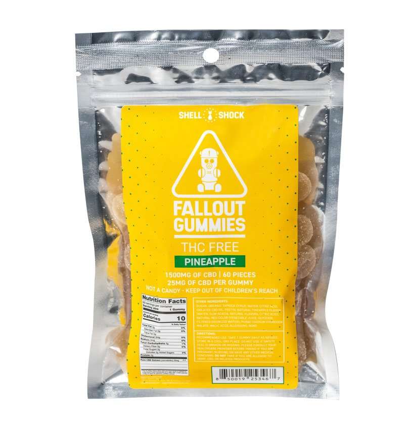 Fallout Gummies Pineapple 60Ct