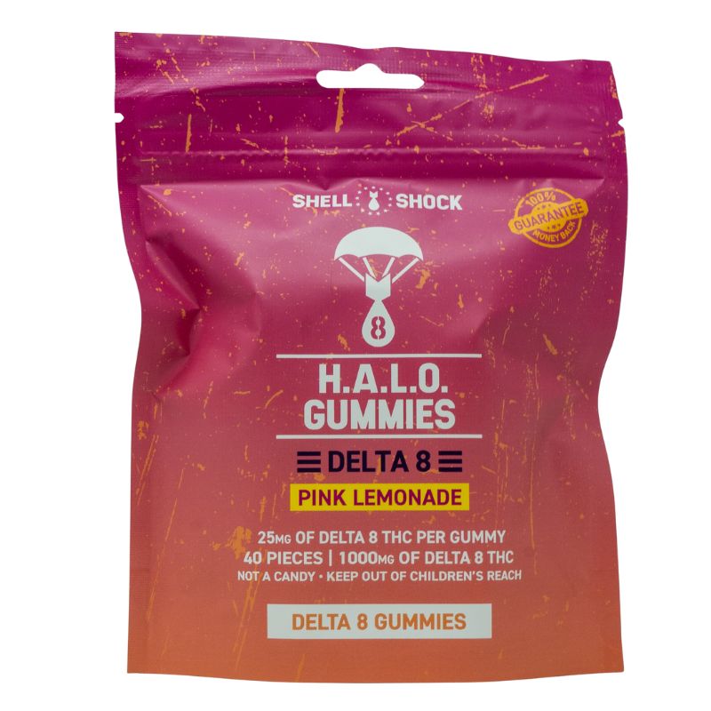 Shell Shock HALO Delta-8 Gummies | 25mg | Pink Lemonade,