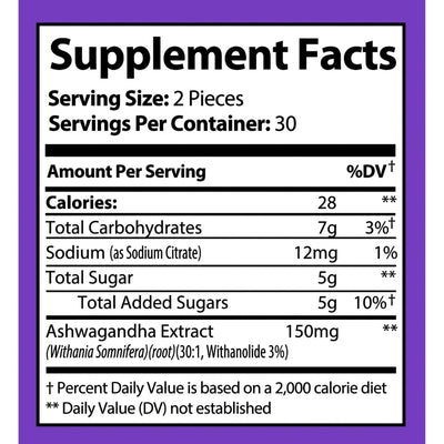 Ashwaganda Supplement Facts