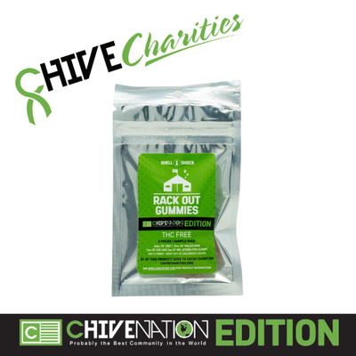 Rack Out CBD Gummies Starter Pack - Chive Charities Edition