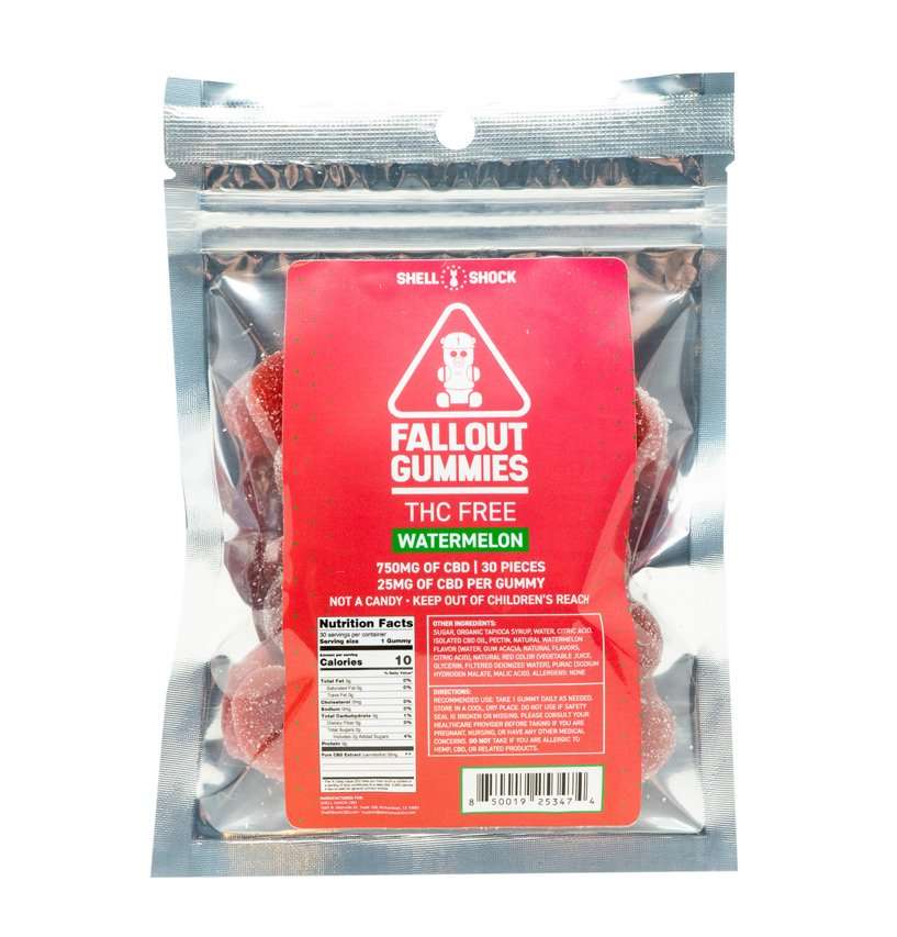 Fallout Gummies Watermelon 30Ct