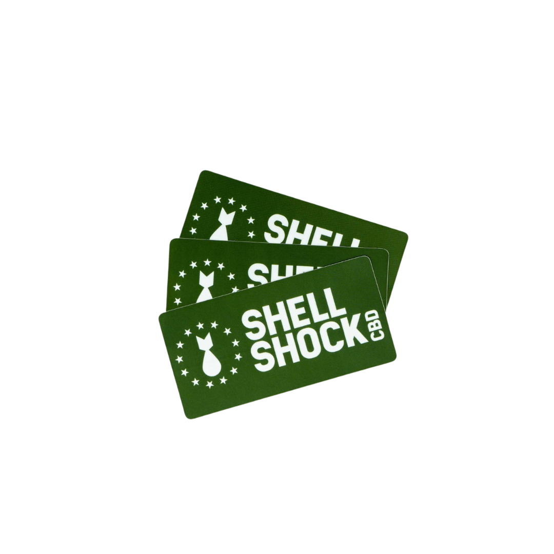 Shell Shock Logo Stickers 3 pack